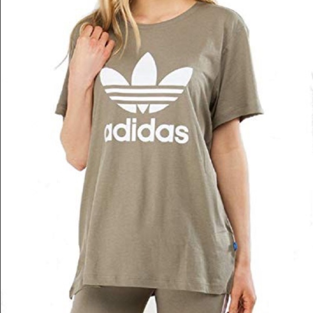 Adidas Women Originals Trefoil Tee Small